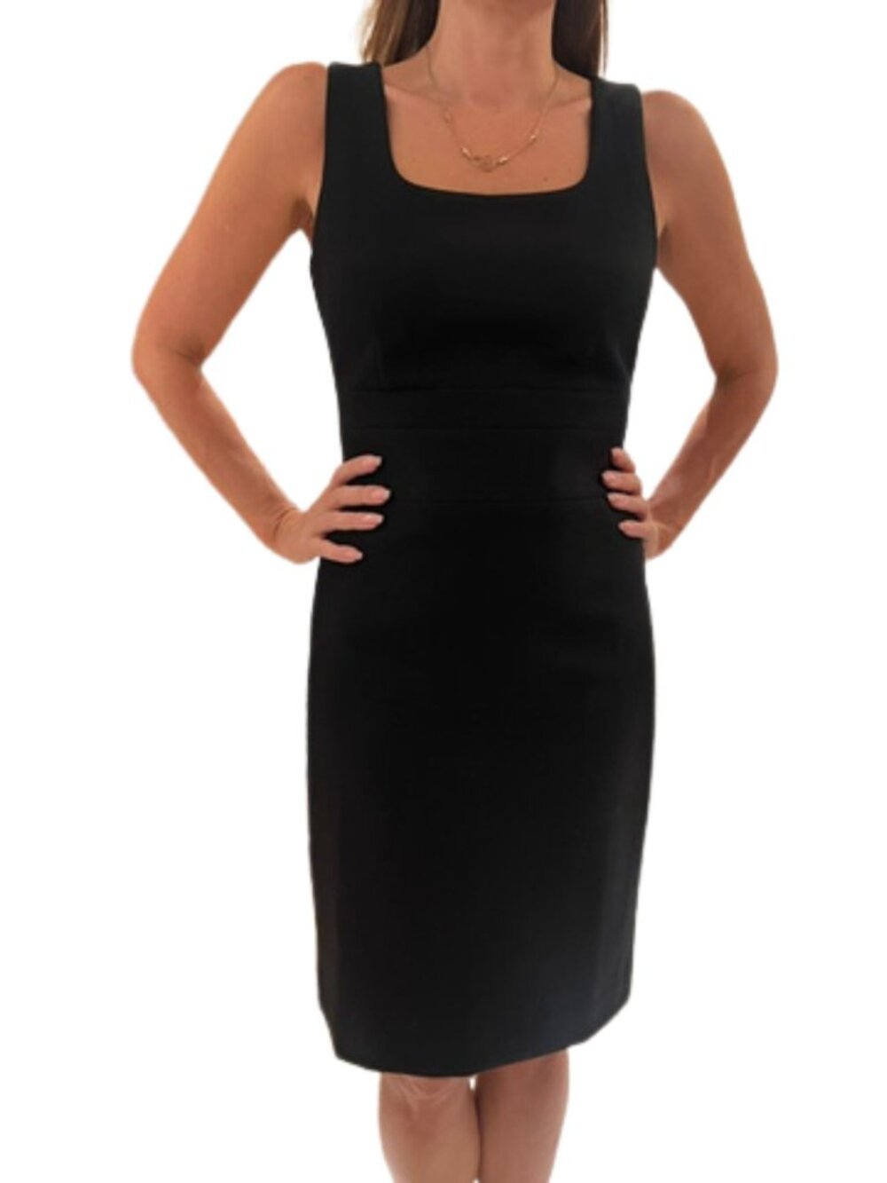Ann Taylor Black Sleeveless Sheath Dress Size 2